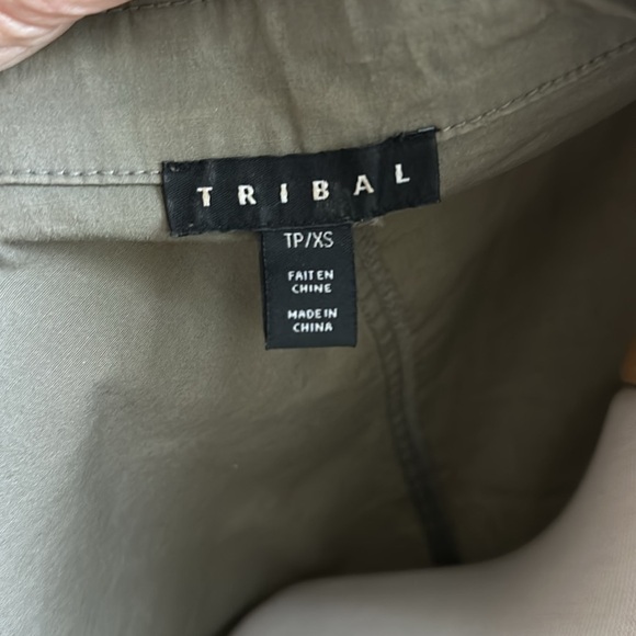 Tribal Cotton Utility Jacket Army Olive Green XS - Picture 7 of 8